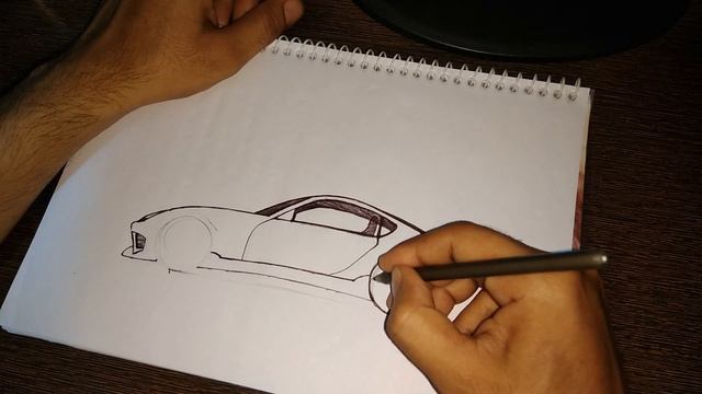 simple car sketch 8 || How to Draw a Side view of a Car смотреть онлайн