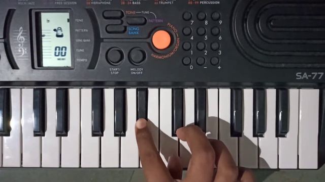 Yeh Bandhan Toh Song Piano Cover On Casio SA-77 With Notes Ll Rakhee, Shahrukh And Salman Khan
