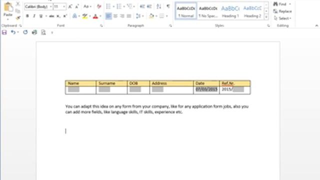 Word 2013 Text from Fields Options смотреть онлайн