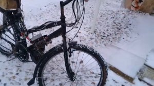 Электровелосипед их гироскутера своими руками. Миддрайв.