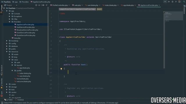 Laravel Tutorial: Pass data to the layout and partial views смотреть онлайн