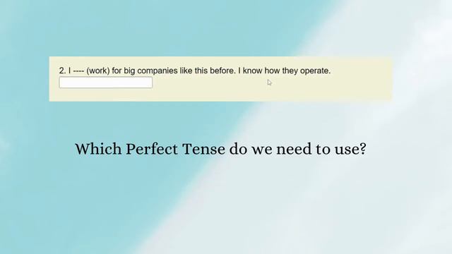 English Grammar: When to Use the Perfect Tenses (Examples with Detailed Explanation)? смотреть онлайн