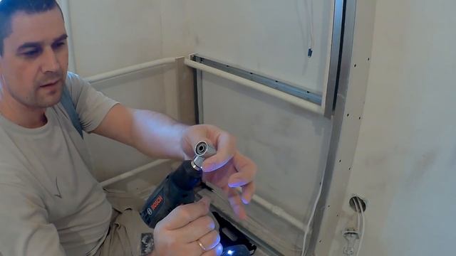 Как сделать короб из гипсокартона + полки с подсветкой смотреть онлайн