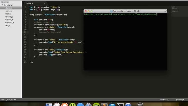 Tercer tutorial de node.js смотреть онлайн