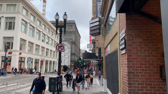 Downtown San Francisco - Walking Tour | The City by the Bay | California | 4K смотреть онлайн