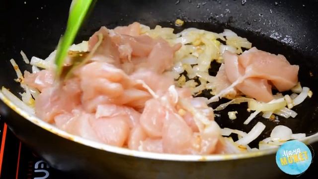 КУРИЦА С ШАМПИНЬОНАМИ В СМЕТАННОМ СОУСЕ | БЮДЖЕТНЫЕ РЕЦЕПТЫ | ЭКОНОМНОЕ МЕНЮ смотреть онлайн