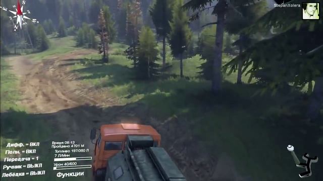 Стрим с рулем - 2ч SpinTires смотреть онлайн