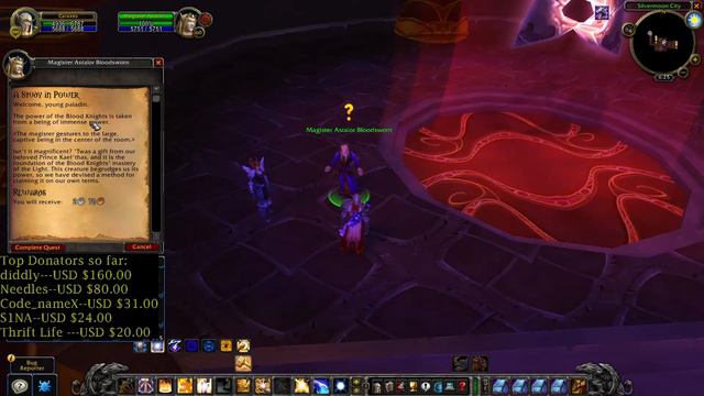 A Study in Power--Blood Elf Paladin Quest--WoW TBC Classic смотреть онлайн