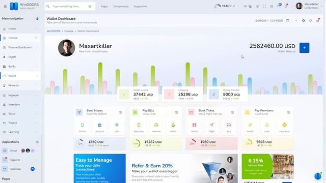Finance Dashboard screen |Admin Dashboard HTML Template | Responsive Multipurpose with Multi Device смотреть онлайн