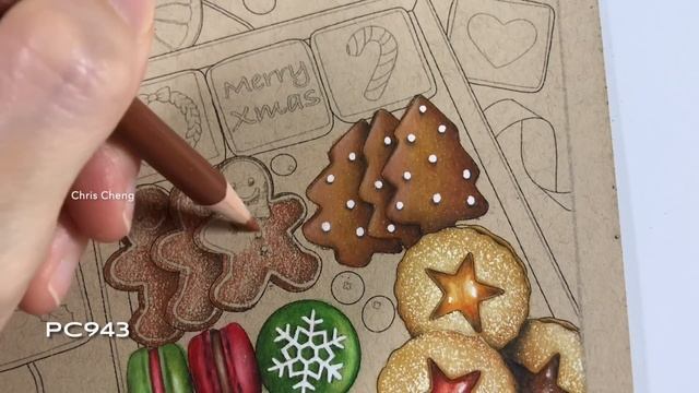 Christmas Cookies - Part 1 | Step by Step Coloring // Chris Cheng смотреть онлайн