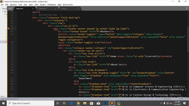 ?? PHP & MYSQL || University Management System || Menubar || Navigation Bar || Part-5 смотреть онлайн