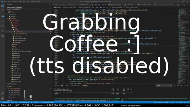 Python, BGP, OSPF and RIP (urg!) with BIRD. Unit testing BGP featureset! смотреть онлайн