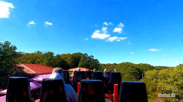Loch Ness Monster Coaster - Interlocking Loops Coaster - Busch Gardens Coasters Ride - GoPro 9 смотреть онлайн