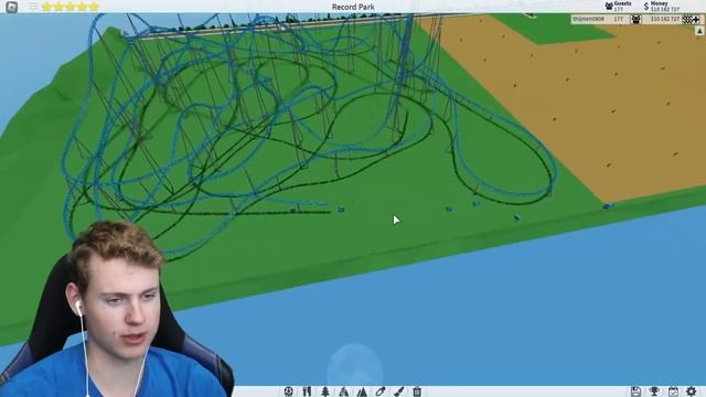 I Tried Making The LONGEST ROLLERCOASTER in Theme Park Tycoon 2! смотреть онлайн