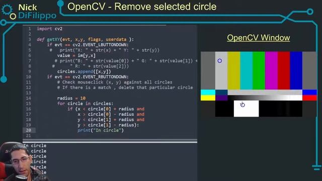 OpenCV Remove selected circles from image смотреть онлайн