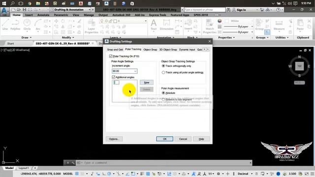 Using the Drafting setting in AutoCAD 2018 смотреть онлайн