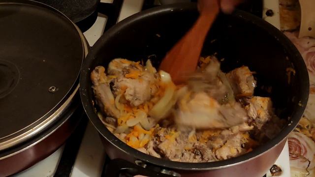 Свиные ребра тушеные с картошкой/Простой рецепт