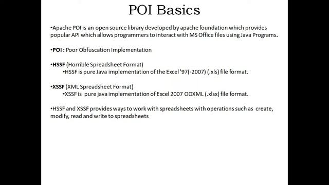 Introduction to Apache POI | Library to work with MS Office files смотреть онлайн