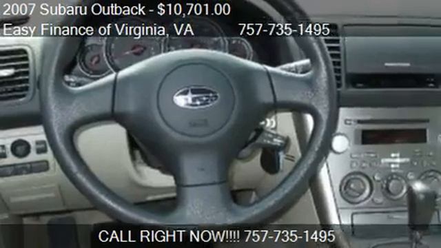 2007 Subaru Outback 2.5i Wagon - for sale in Norfolk, VA 235 смотреть онлайн