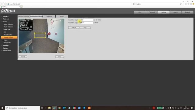 Nastavení počítání lidí na 3D kameře Dahua смотреть онлайн