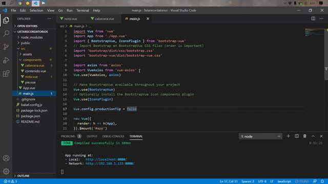 Video 74 - Integrar Axios con Vue CLI смотреть онлайн