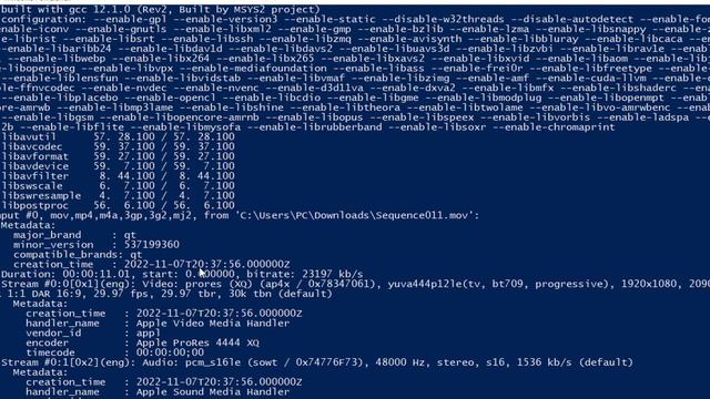 How to find the encoder or codec information of video file | ffprobe utility from ffmpeg смотреть онлайн