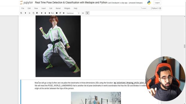 Real-Time 3D Pose Detection & Pose Classification | Mediapipe | OpenCV | Python смотреть онлайн