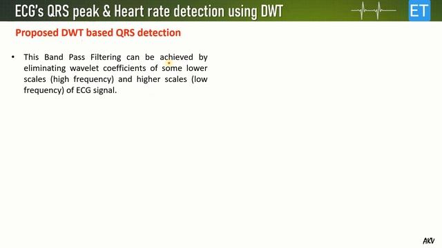 ECG QRS Peak Detection and Heart Rate Estimation using DWT смотреть онлайн