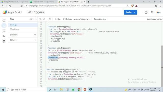 Installable Triggers | Apps Script | Google Sheets | Create Custom Triggers | Delete Trigger смотреть онлайн