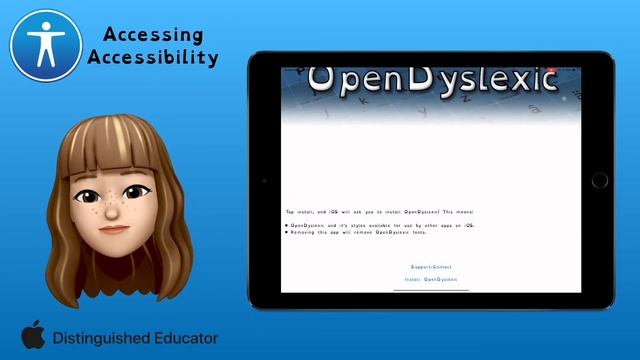 Accessing Accessibility on iPad - Downloading and using Open Dyslexic Font смотреть онлайн