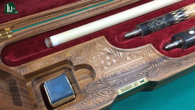 Кий Дорадо Люкс, 3-х составной, с инкрустацией, в кейсе (Vantex) - Luza.ru смотреть онлайн