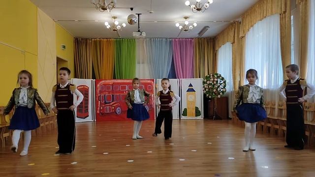 Фрагмент танца "Ирландская полька" в детском саду смотреть онлайн