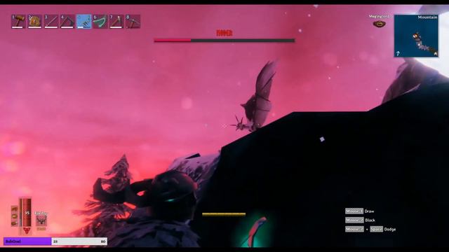 Killing Moder 4th boss on Valheim смотреть онлайн