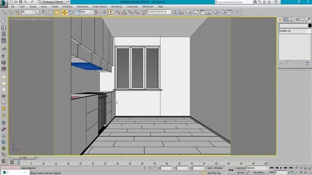 Kitchen Tutorial 3Ds Max Vray Modeling Render Photoshop смотреть онлайн