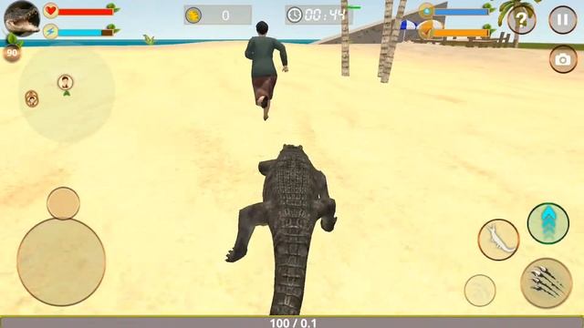 ?Crocodile Simulator Attack 3D-Симулятор Kрокодилов-Android Gameplay смотреть онлайн