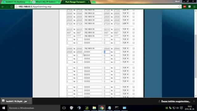 [HUN] BUKKIT 1.10.2 SZERVER KÉSZÍTÉS (NO-HAMACHI) смотреть онлайн