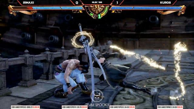 Soulcalibur 6 @ NLBC 188 - IRMaxi (Maxi) vs Kuro8 (2B) [4K/60fps] смотреть онлайн