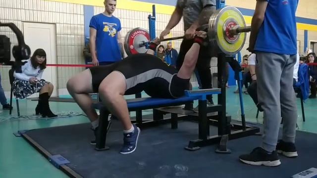 Жим лежа 210кг. Федерация UPC "Кубок Киева 2019". смотреть онлайн