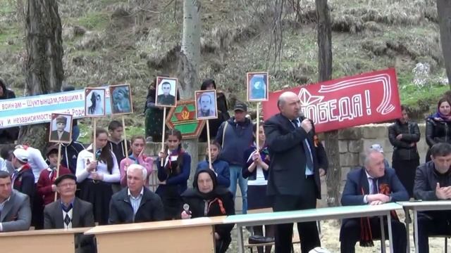 Открытие памятника участникам ВОВ в с Шукты Акушинского района 9 05 2015г смотреть онлайн
