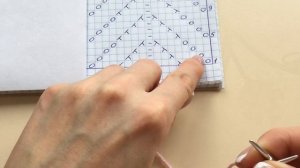 Японский узор спицами № 151