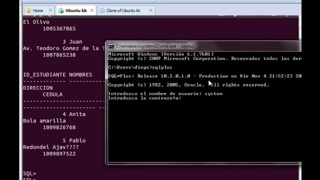 ACCESO REMOTO ORACLE 1OG WINDOWS A ORACLE 10G UBUNTU.mp4 смотреть онлайн