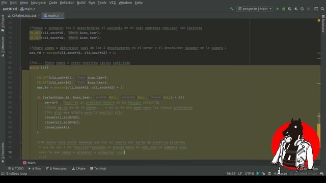 Sockets en Ubuntu (Programa Servidor 'selec()') смотреть онлайн