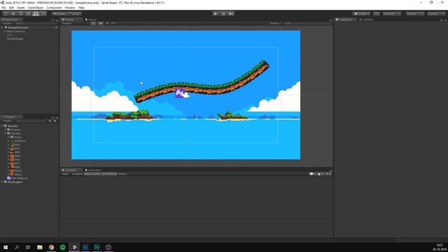 MAKE ORGANIC LEVELS!! Unity Sprite Shape смотреть онлайн