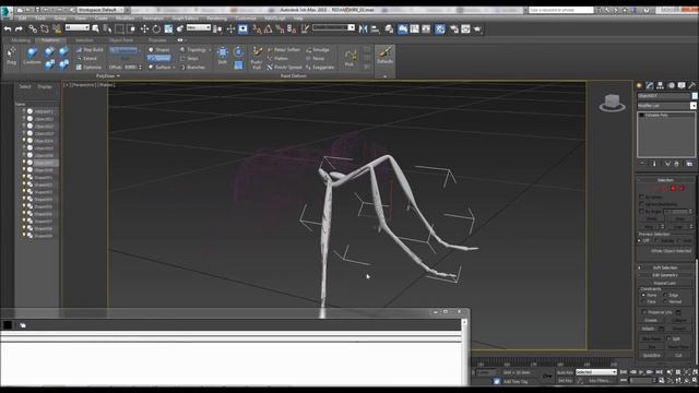 3ds Max Sketch Effect - Poly Draw Spline Draw On Surface смотреть онлайн