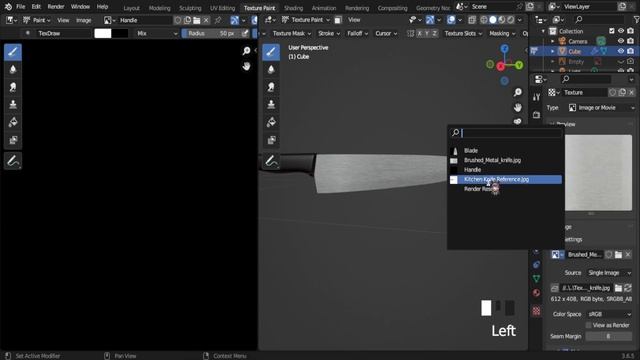 Kitchen Knife Set | Blender Modelling Tutorial | 2 Texturing ways смотреть онлайн