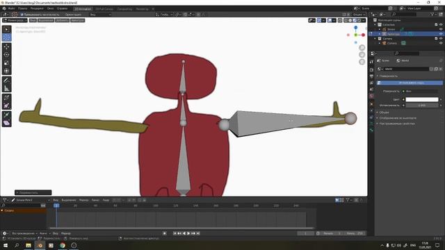 Правильное (проффесиональное) добавление скелета Blender 2D смотреть онлайн
