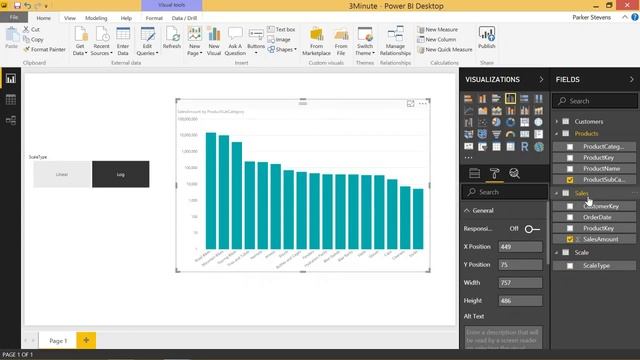 Power BI - Dynamically Switch Between Linear and Log Axis Scale смотреть онлайн