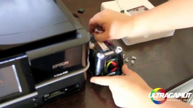 How to install a Continuous Ink System CIS for Epson Artisan 700 710 800 810 835 837 смотреть онлайн