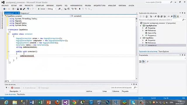 conexion postgresql a c# primera parte смотреть онлайн