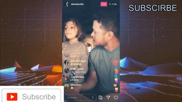 Dan Reynolds sings Beleiver with his daughter!! смотреть онлайн